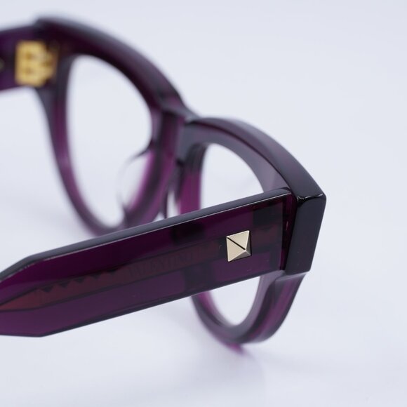 Valentino V-ESSENTIAL - III VLX-125B Eyeglasses Burgundy 52mm Cat Eye Frame - Picture 7 of 9